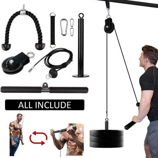 DIY Lift Pulley System Cable System Machine Home Fitness Equipament for Training Biceps Triceps Shoulders and Back